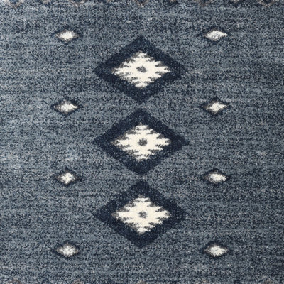 Tapis de zone gris foncé contemporain