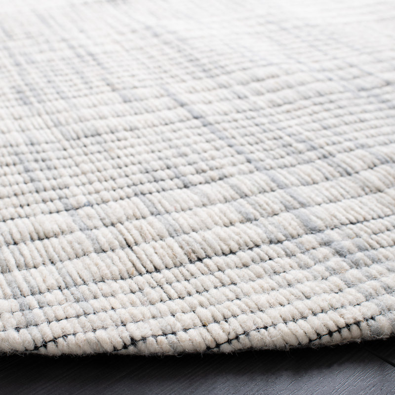 Hoxton Washable Striped Indoor Rug, Round 6'