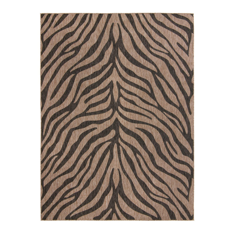 Natural Tsavo Indoor/Outdoor Safari Rug, Rectangle 9' x 12'