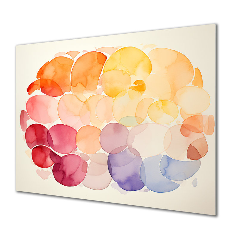 Encre géométrique couleur pastel - art mural géométrique en métal MT137597, H 30 po x l 40 po x P 1,5 po