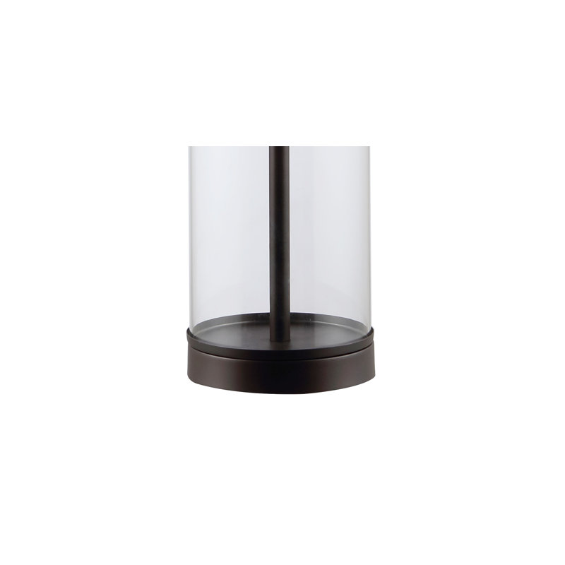 Silberston Glass Table Lamp, Oil Rubbed Bronze/Clear