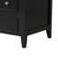 Meuble-lavabo 30 po avec lavabo, meuble-lavabo avec trois tiroirs et porte, bois massif et panneau de fibres à densité moyenne-107087807
