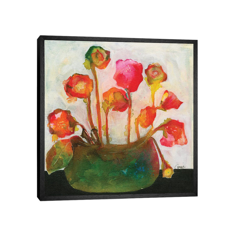 Welcome by Connie Collum - Painting on Canvas, Black Framed, 93.98cm H x 93.98cm W x 3.81cm D