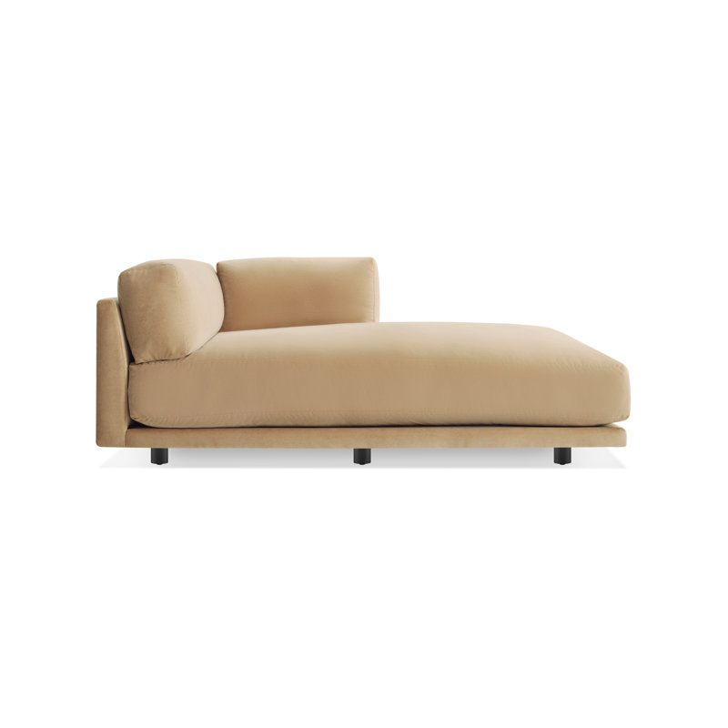 Sunday Chaise Lounge, Right Hand Facing, Kelso Charcoal 100% Polyester