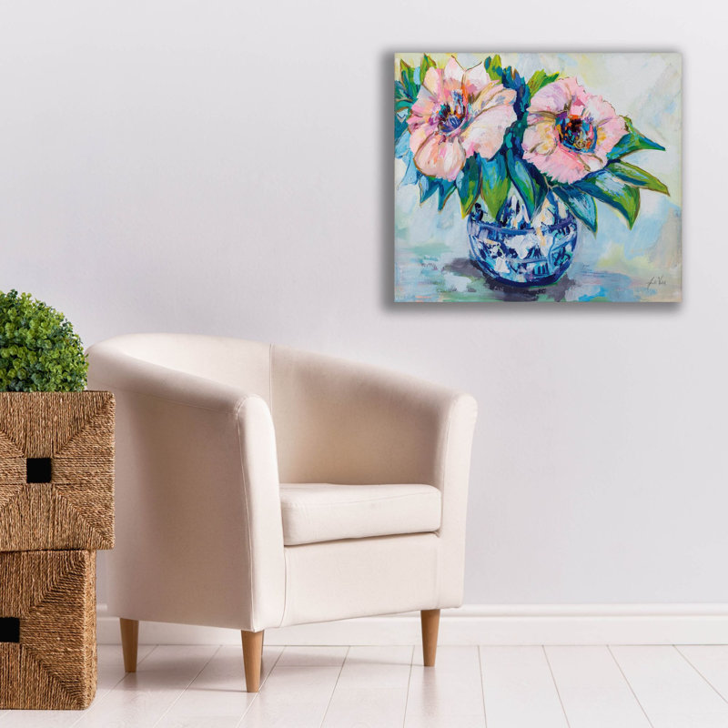 «Charmant» par Jeanette Vertentes, art mural sur toile, 30 po x 26 po, H 26 po x l 30 po x P 1,5 po