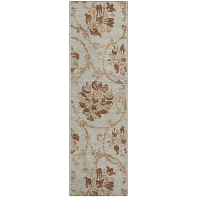Premium Machine Washable Prisco Terracotta Rug