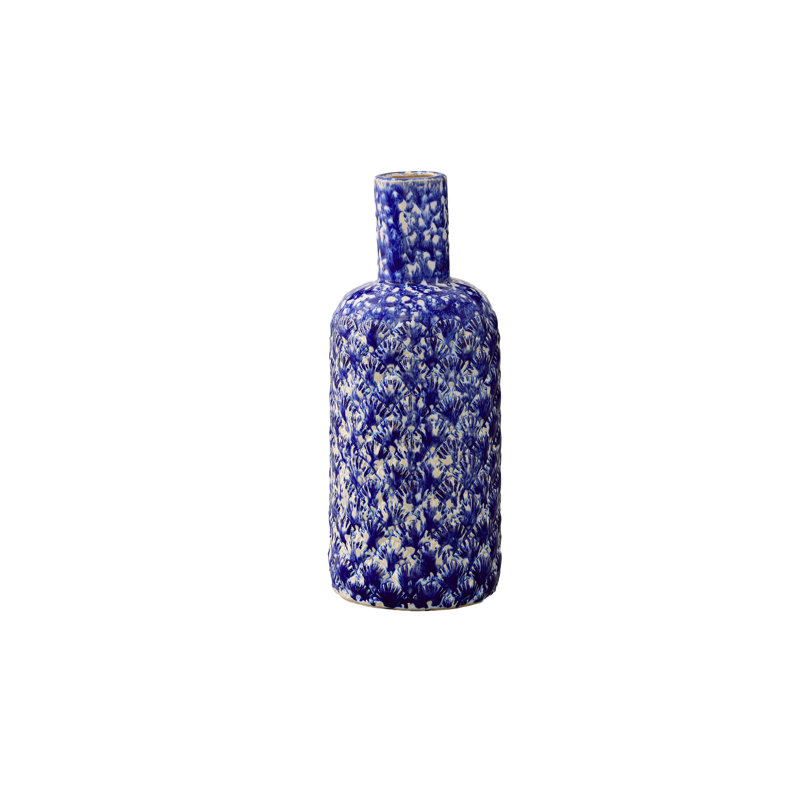 Ceramic Vase Gloss Finish Blue