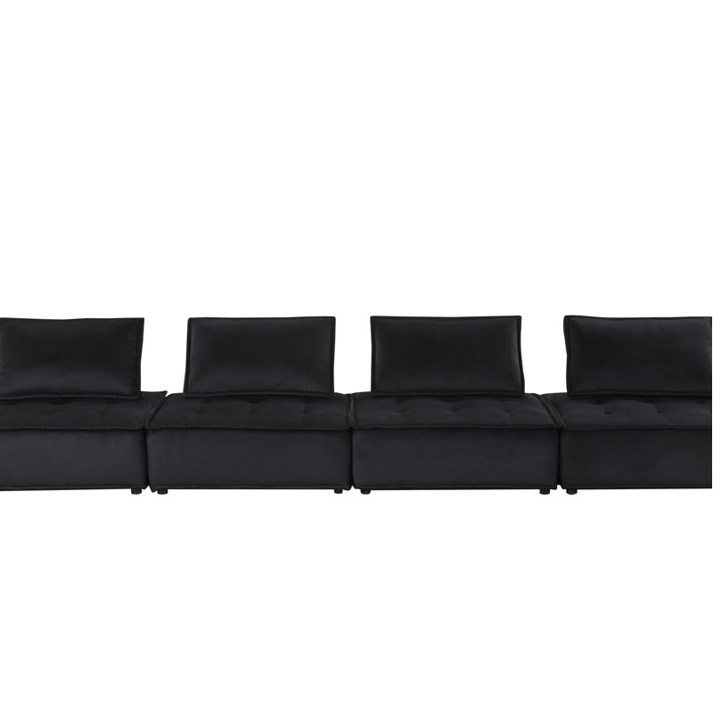 Velvet 4 Pc Sectional Sofa
