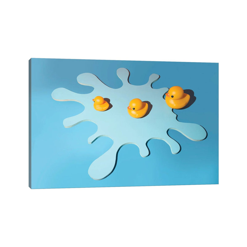 Bathtub Party by Pepino De Mar - Wrapped Canvas Print, 20.32 cm H x 30.48 cm W