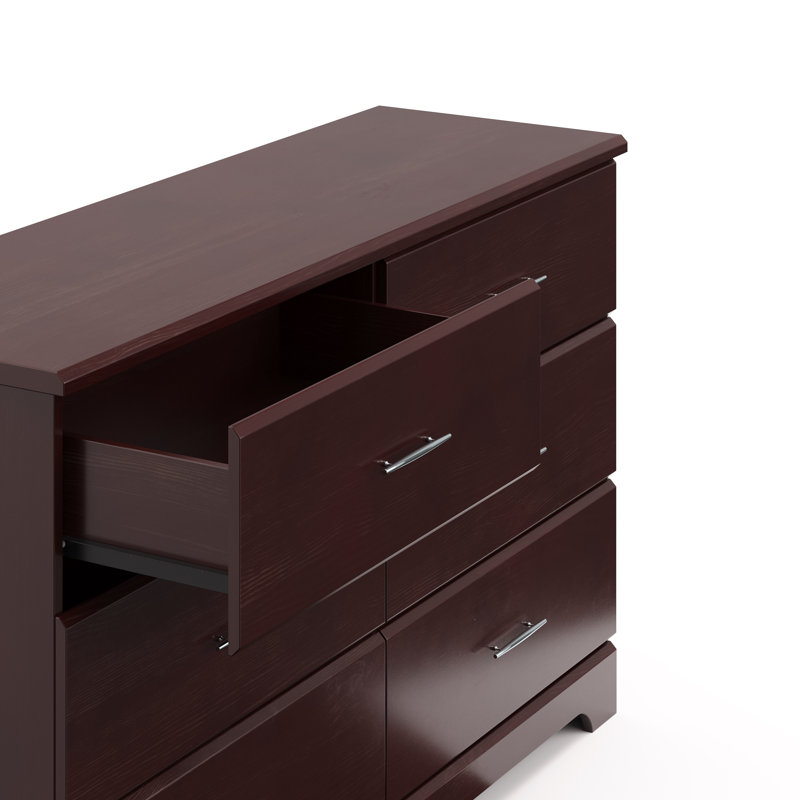 Brookside 6 Drawer Double Dresser, Espresso
