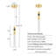 Mini-luminaire suspendu en cristal 1 lumière Lykan-1051296239