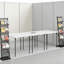 Table pliante portable en deux, table utilitaire carrée robuste de 36 pouces pour l'intérieur et l'extérieur avec poignée de transport intégrée,-130462536