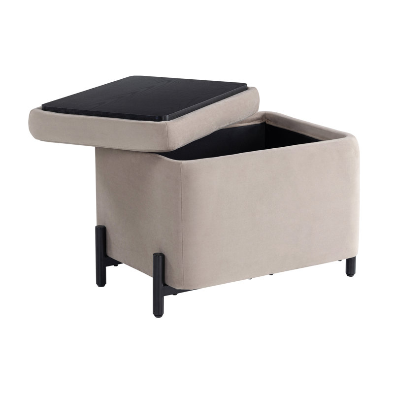 Petit repose-pieds Delton, Taupe