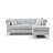 Sammy G00340B-SCH Sofa Chaise , GRAY