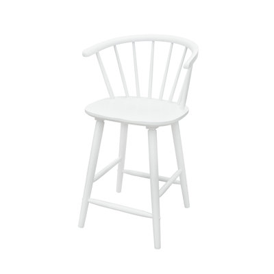 Contemporary Spindle Back Counter Height Stool Chairs Set Of Two, Ideal For Kitchen Dining Room And Bar Area Furniture