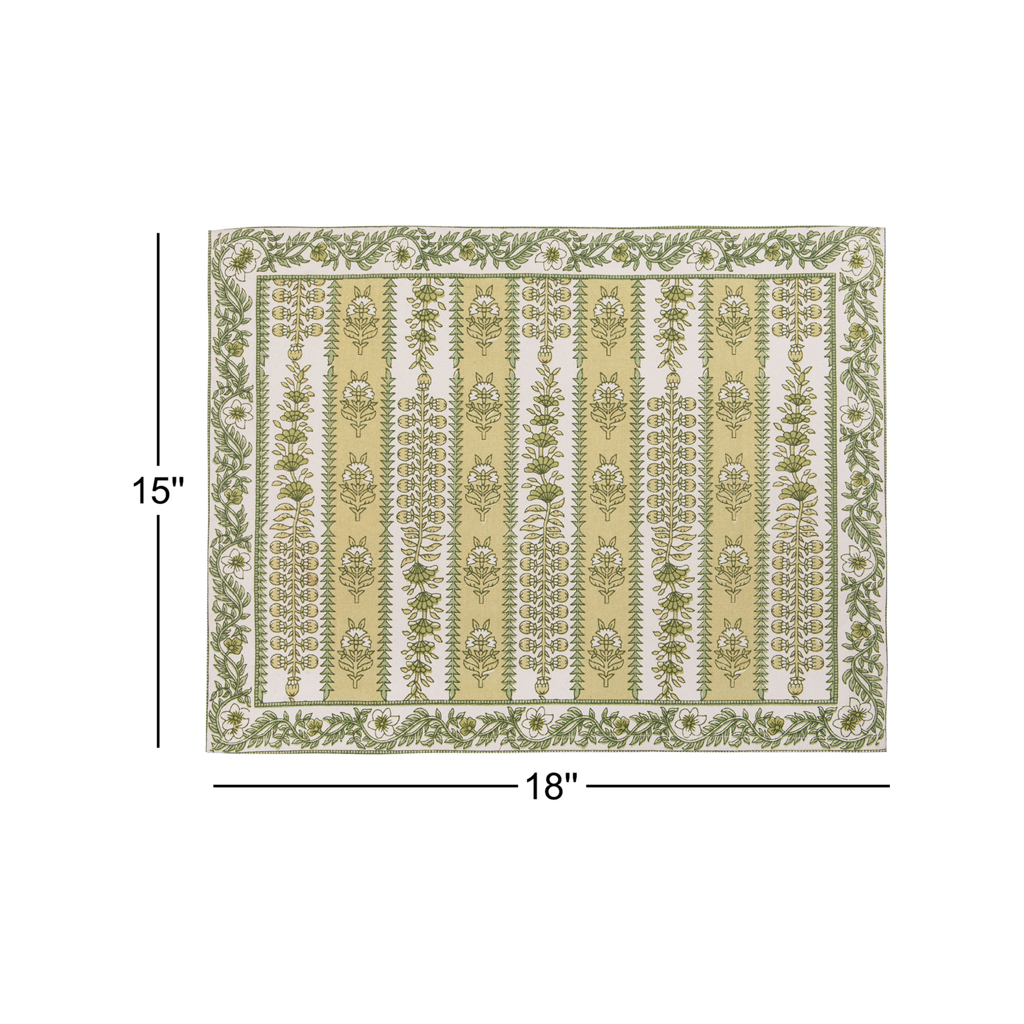 Charlemont Placemat 15" x 18", Pistache