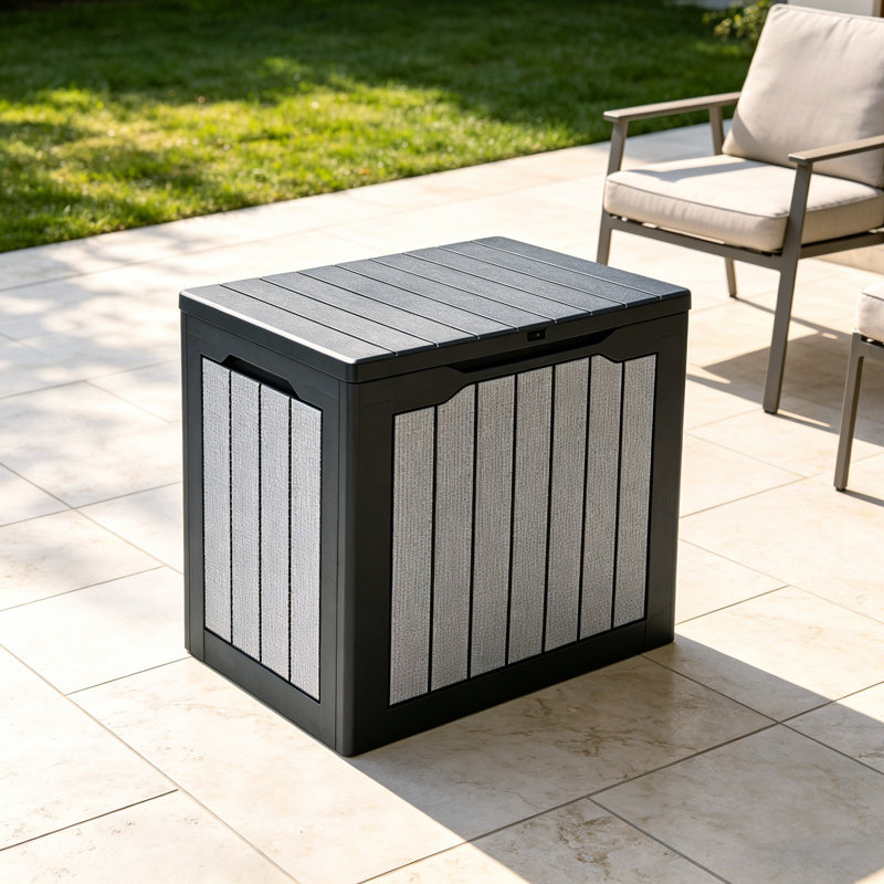 Boîte de rangement en résine Balconera 30 gallons avec serrure