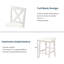 Ensemble de table de bar en bois 5 pièces à hauteur de comptoir avec 4 chaises-801770600