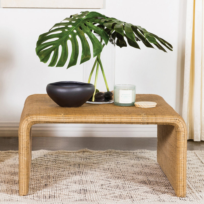 Square Woven Rattan Coffee Table
