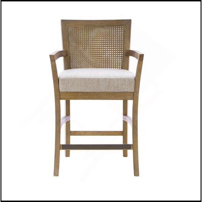 Cane Back Counter Stool