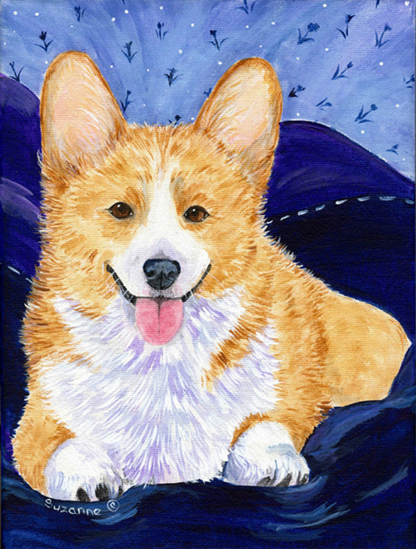 Corgi Double Sided 40'' H x 28'' W Polyester Animal House Flag