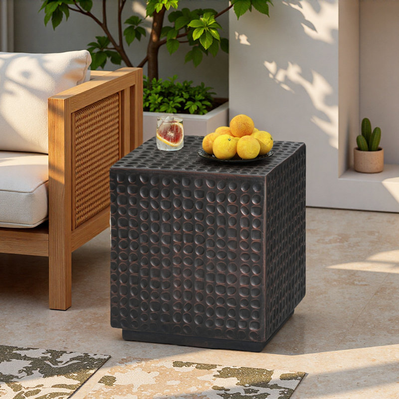 CUBE SIDE TABLE, Noir