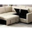 Lit modulaire beige - parfait pour les petits espaces de vie Coussins confortables à 5 places avec dossier renforcé et bois 10 min