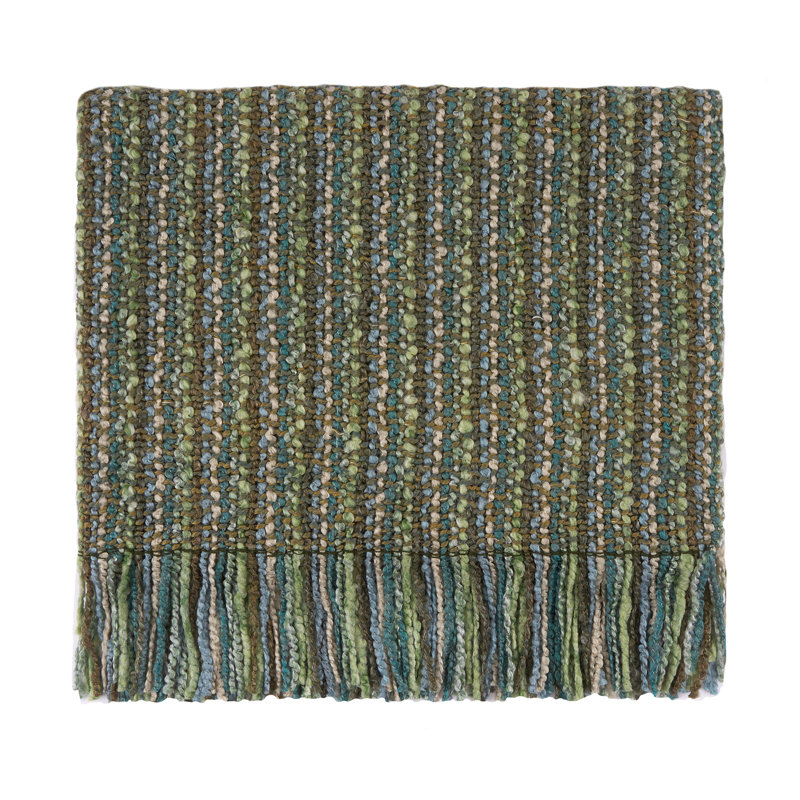 Machine Woven Throw Blanket, Seaglass