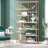 Grizel 79" H x 39" W Tall Etagere Bookshelves Bookcase-6295229