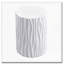 Table d'appoint d'extérieur blanc moderne avec motif cannelé ondulé
