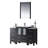 Mance 48.5 " W Freestanding Standard Single Vanity Bathroom Vanity With Ceramic Top with Mirror-24551117