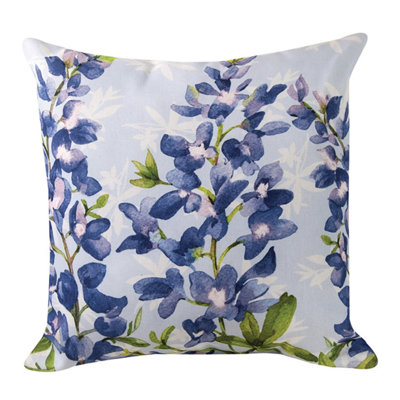 Blue Bonnets Throw Pillow 18" x 18"