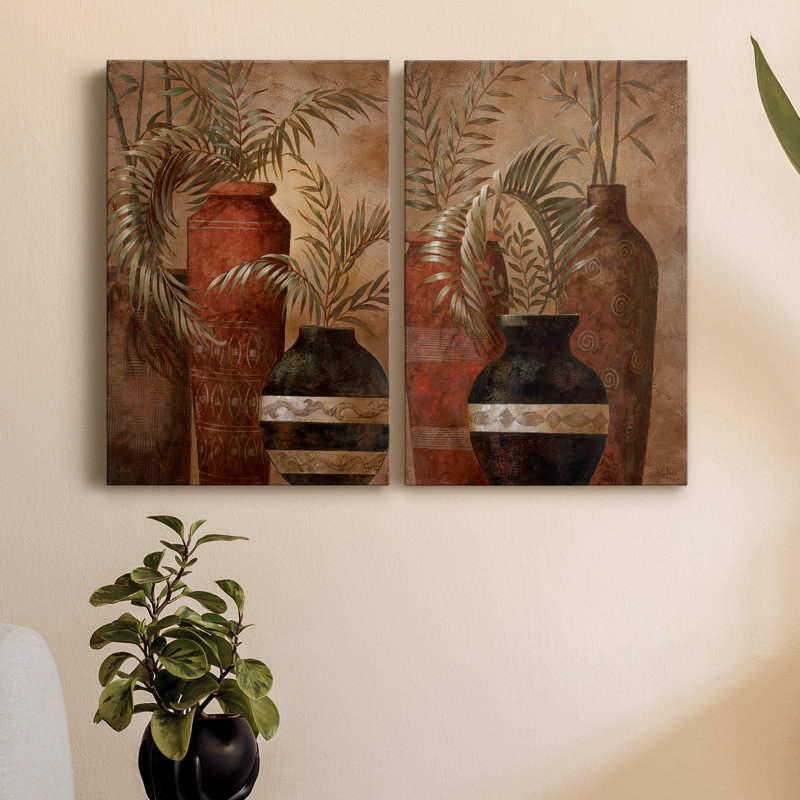 Exotic Holiday I - Ensemble de 2 toiles tendues, H 27 po x l 36 po x P 1 po