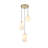 Vandyke 3-Light Cluster Geometric and Cylinder Pendant -1754390052-1754390053