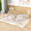 Ensemble de salle à manger à piédestal 5 pièces Gracelinn, table de salle à manger extensible ronde en bois et 4 chaises rembourrées-2078574723-2078574721-2078574722