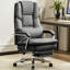 Fauteuil de direction double rembourré avec repose-pieds-1888495433