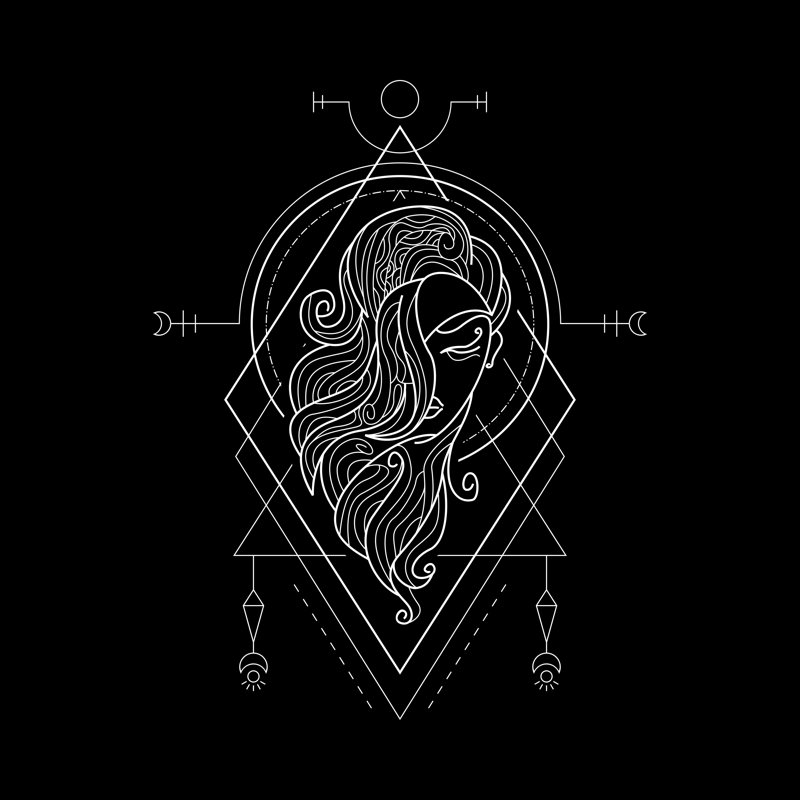 Zodiac Virgo - Wrapped Canvas Print, 30cm H x 30cm W x 3.8cm D