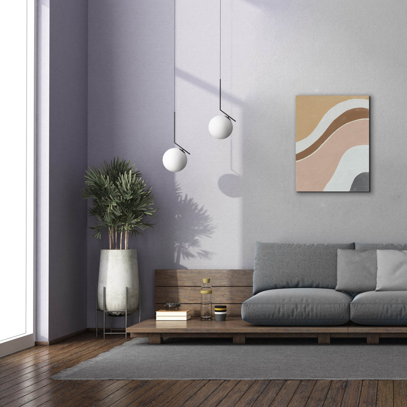 «Flowing 2 Neutral» par Danhui Nai, art mural sur toile, H 34 po x l 26 po