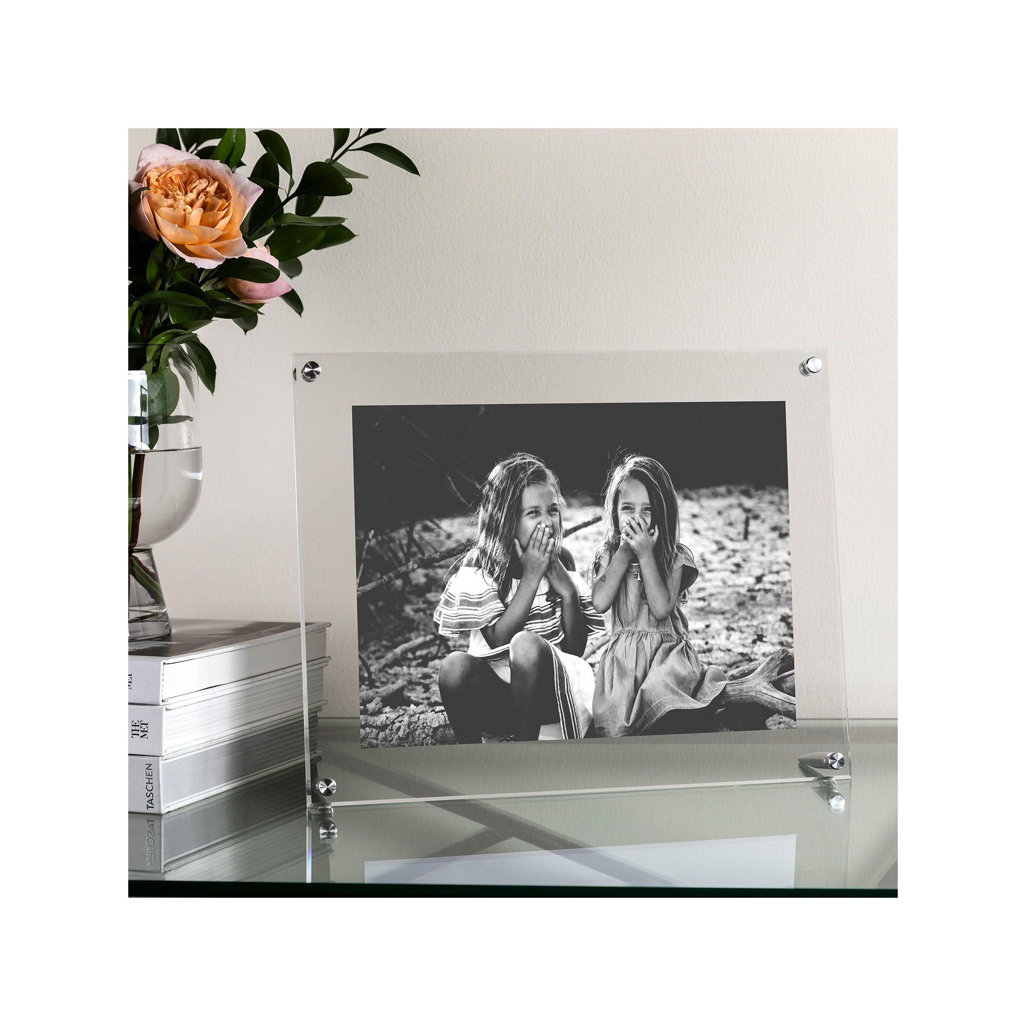 Cateno Tabletop Reversible Picture Frame, Silver, 9" x 12"