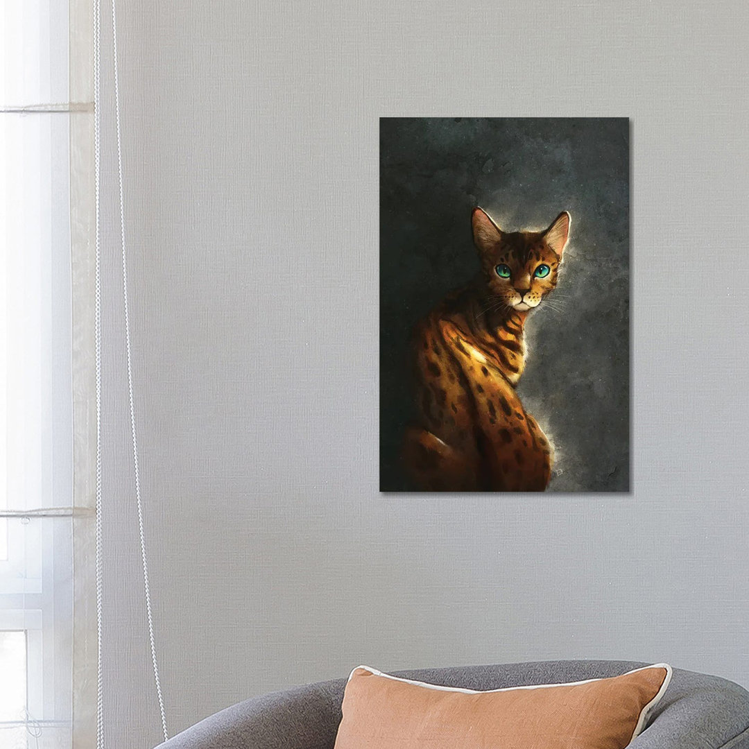 Bengalische Katze von Danielle English - Giclée-Leinwand auf Leinwand