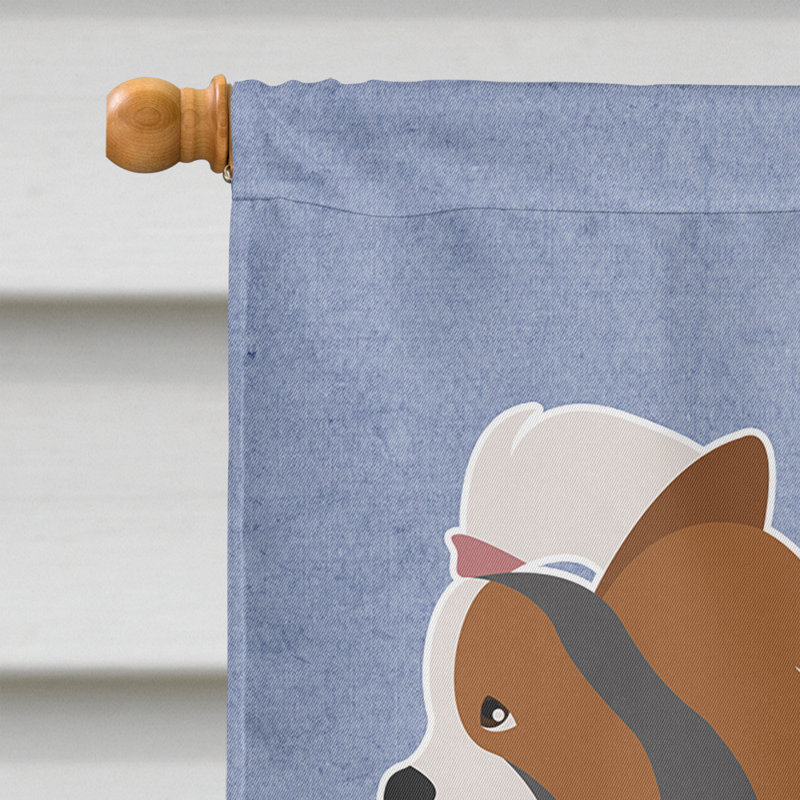 Polyester 2 côtés 40 x 28 po welcome drapeau maison, Biewer Terrier