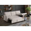 Canapé modulaire convertible rembourré avec méridienne coulissante-125983005