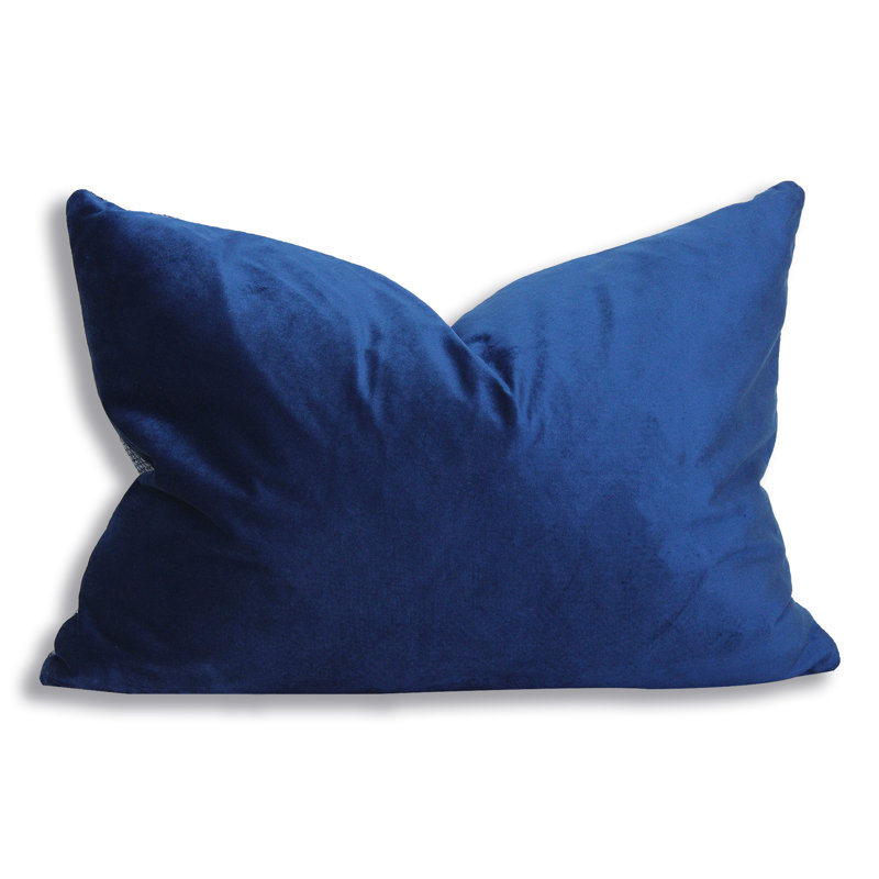 Feather Throw Pillow, Navy