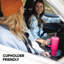 Grande tasse isotherme 40 oz avec poignée et couvercle en paille-107144227