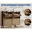 Armoire de rangement à chaussures autoportante 47 po avec tiroirs en rotin et tablettes réglables, organisateur de vestibule de style campagne moderne pour le couloir, brun