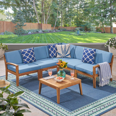 Ensemble de conversation pour patio 4 personnes Ajanai Acacia