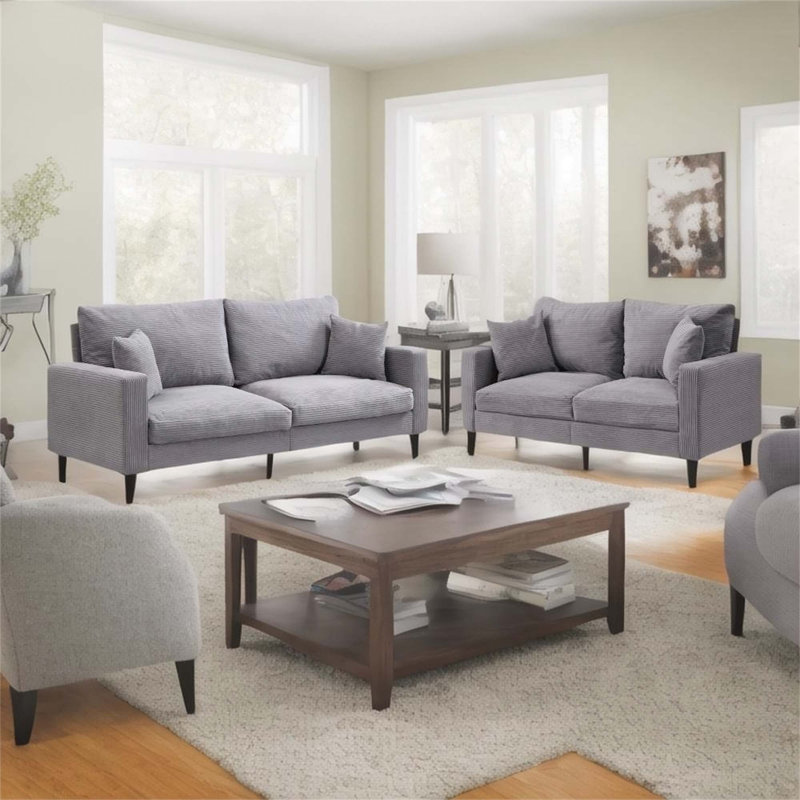 Comfortable Two-Piece Sofa Set for Living Room, Enhancing Space and Style
