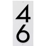 Floating 1-Line Wall Address Plaque