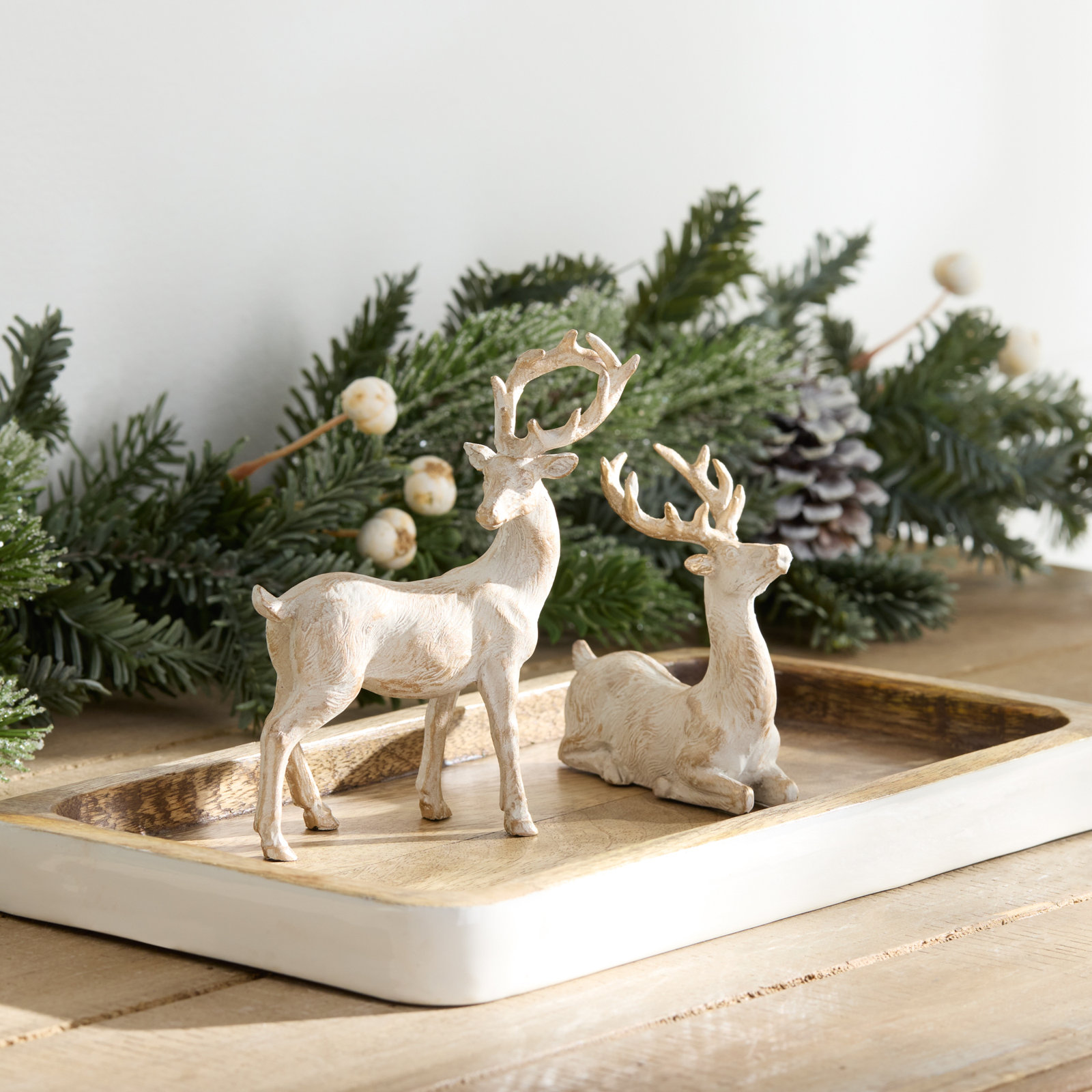 6-Piece Brushed Gold Reindeer Accent Set