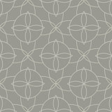 Court Rosette - Walnut Wallpaper